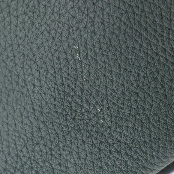 HERMES Sherpa PM Backpack Daypack vintage Green leather unisex - Picture 9 of 13